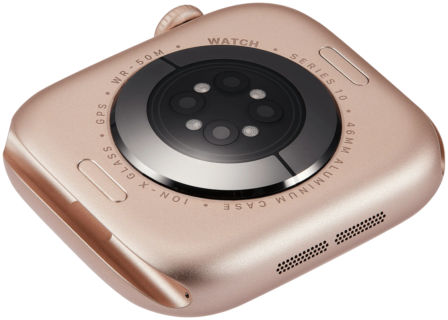 Housing Assembly Compatible For Watch Series 10 (46MM) (Used OEM Pull: Grade A) (GPS Version) (Aluminum / Rose Gold)