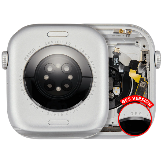 Housing Assembly Compatible For Watch Series 10 (46MM) (Used OEM Pull: Grade A) (GPS Version) (Aluminum / Silver)