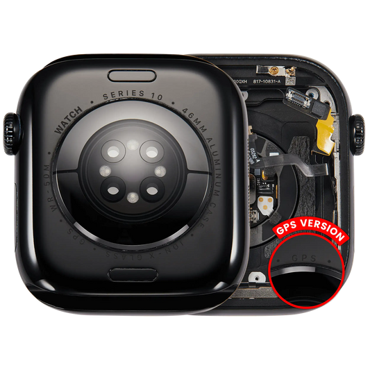 Housing Assembly Compatible For Watch Series 10 (46MM) (Used OEM Pull: Grade A) (GPS Version) (Aluminum / Jet Black)