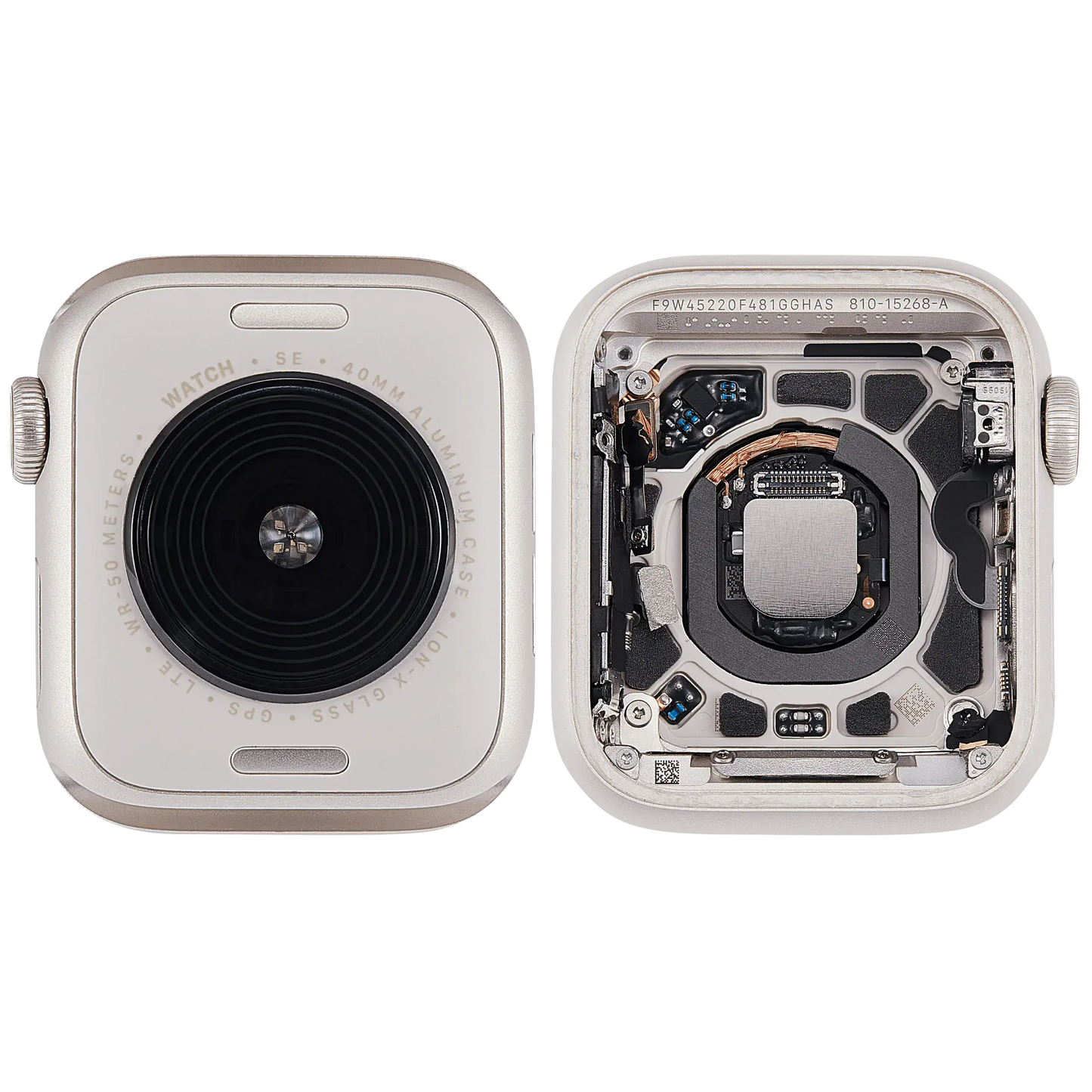 Housing Assembly Compatible For Watch Series SE 2nd (40MM)(Aluminum/Starlight)(Cellular Version)