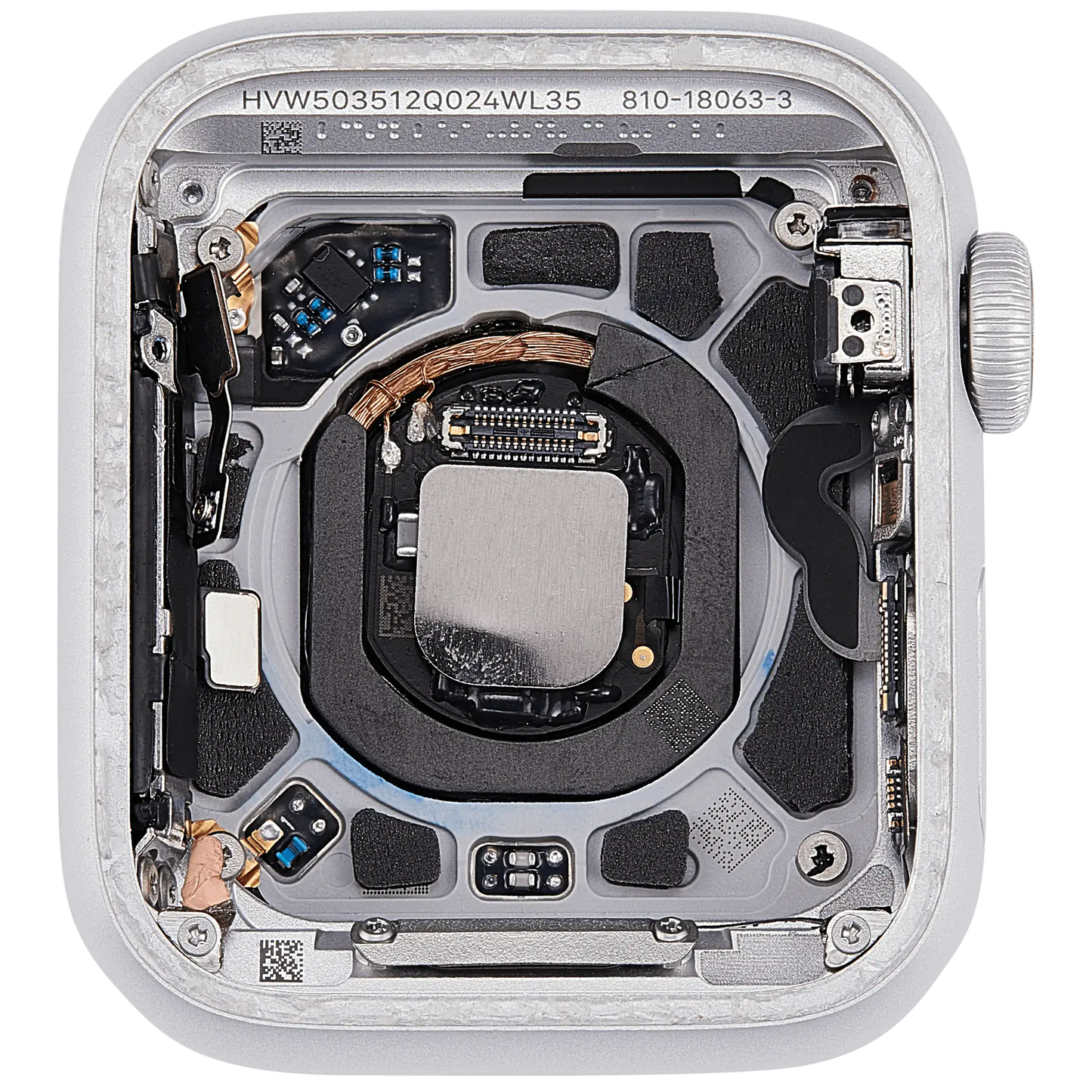 Housing Assembly Compatible For Watch Series SE 2nd (40MM) (Used OEM Pull: Grade A) (Cellular Version) (Aluminum / Silver)