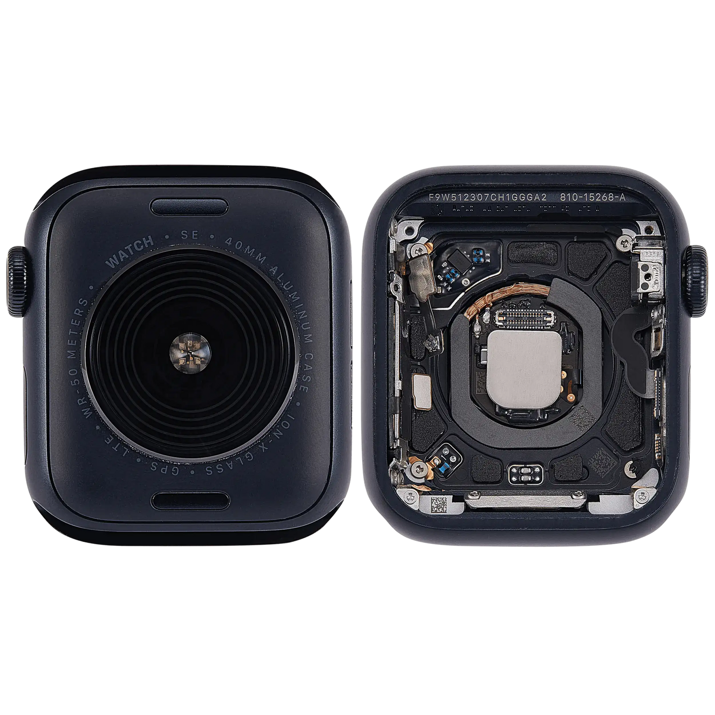Housing Assembly Compatible For Watch Series SE 2nd (40MM) (Used OEM Pull: Grade A) (Cellular Version) (Aluminum / Midnight)