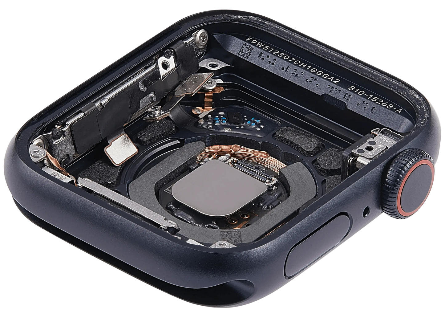Housing Assembly Compatible For Watch Series SE 2nd (40MM) (Used OEM Pull: Grade A) (Cellular Version) (Aluminum / Midnight)