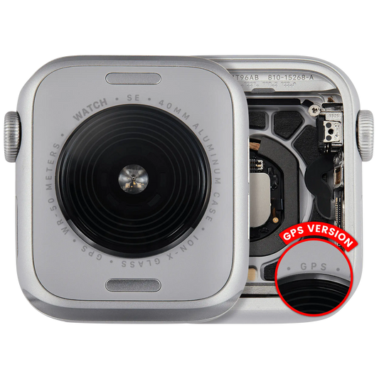 Housing Assembly Compatible For Watch Series SE 2nd (40MM) (Used OEM Pull: Grade A) (GPS Version) (Aluminum / Silver)
