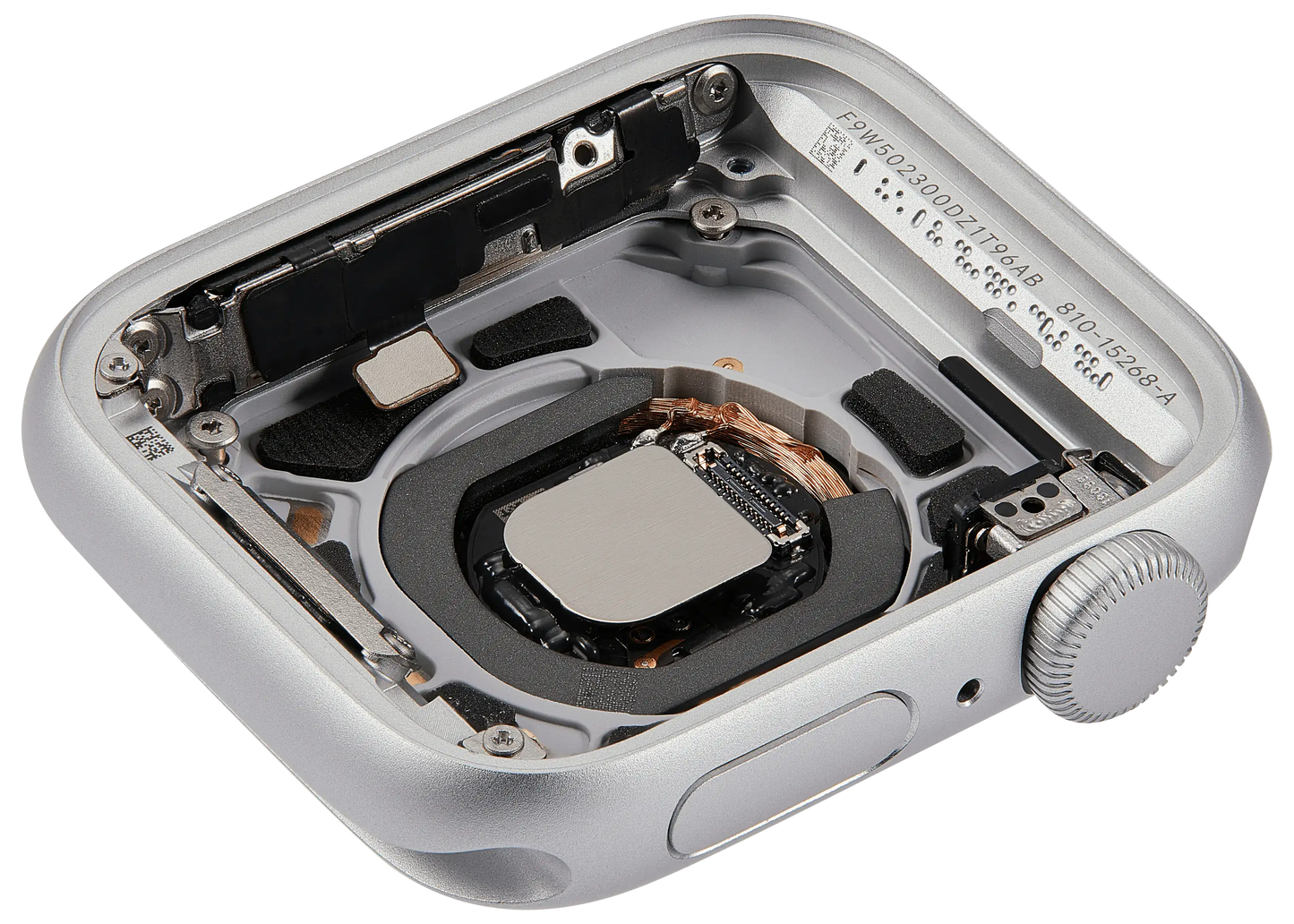 Housing Assembly Compatible For Watch Series SE 2nd (40MM) (Used OEM Pull: Grade A) (GPS Version) (Aluminum / Silver)