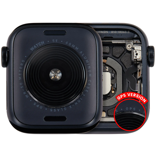 Housing Assembly Compatible For Watch Series SE 2nd (40MM) (Used OEM Pull: Grade A) (GPS Version) (Aluminum / Midnight)