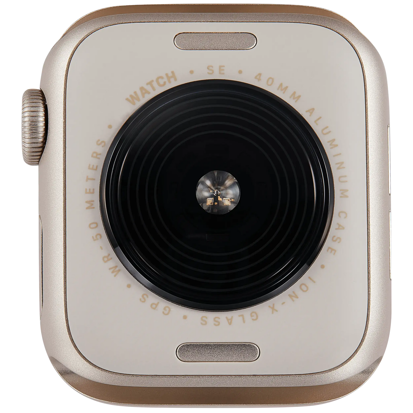 Housing Assembly Compatible For Watch Series SE 2nd (40MM) (Used OEM Pull: Grade A) (GPS Version) (Aluminum / Starlight)