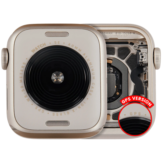 Housing Assembly Compatible For Watch Series SE 2nd (40MM) (Used OEM Pull: Grade A) (GPS Version) (Aluminum / Starlight)