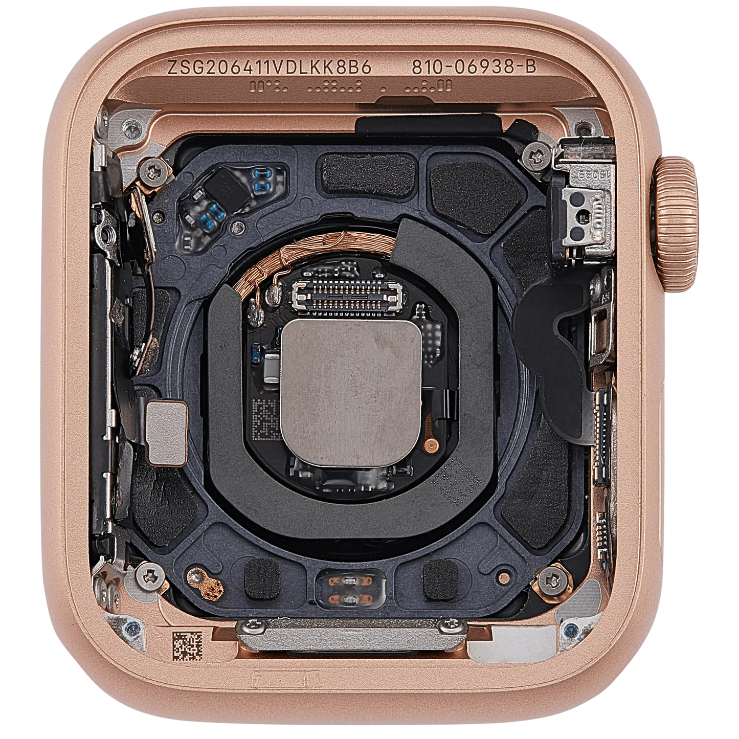 Housing Assembly Compatible For Watch Series SE 1st (40MM) (Used OEM Pull: Grade A) (Cellular Version) (Aluminum / Gold)