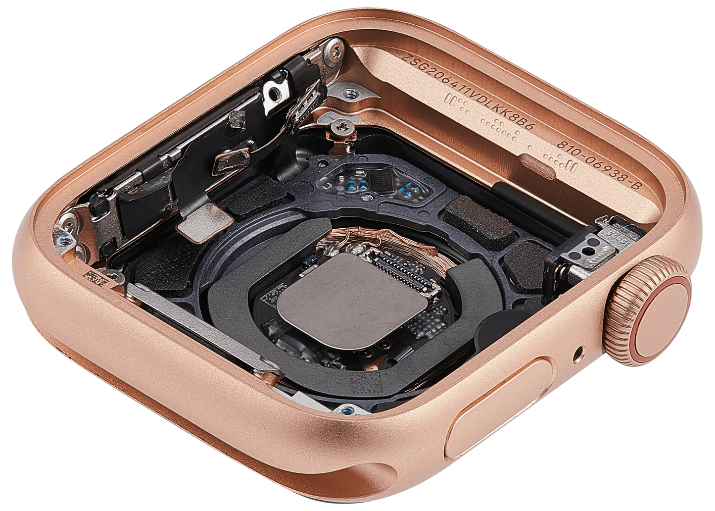 Housing Assembly Compatible For Watch Series SE 1st (40MM) (Used OEM Pull: Grade A) (Cellular Version) (Aluminum / Gold)