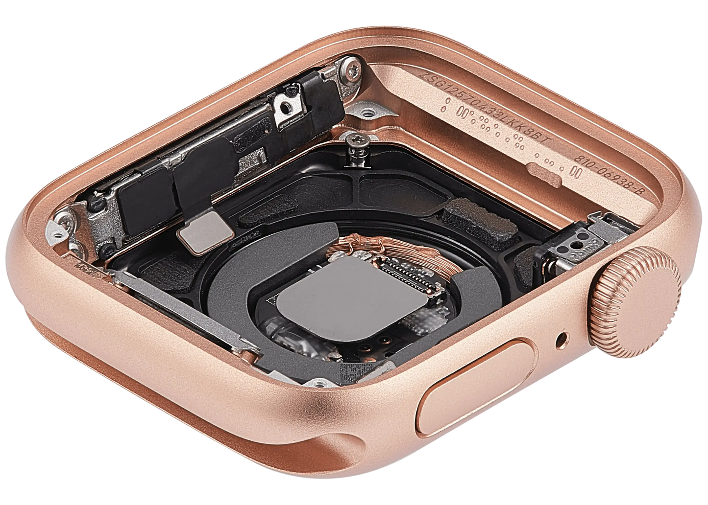 Housing Assembly Compatible For Watch Series SE 1st (40MM) (Used OEM Pull: Grade A) (GPS Version) (Aluminum / Gold)