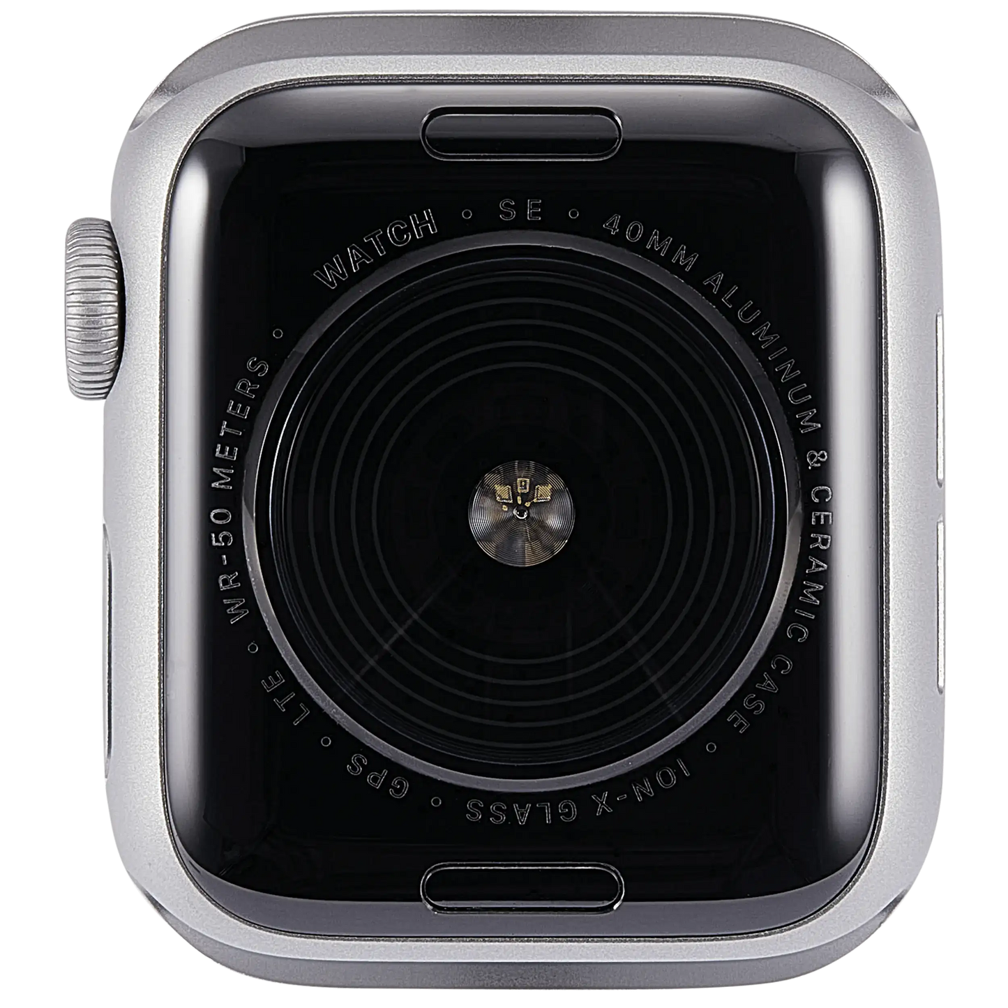 Housing Assembly Compatible For Watch Series SE 1st (40MM) (Used OEM Pull: Grade A) (Cellular Version) (Aluminum / Silver)
