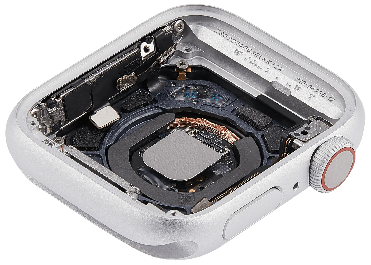 Housing Assembly Compatible For Watch Series SE 1st (40MM) (Used OEM Pull: Grade A) (Cellular Version) (Aluminum / Silver)