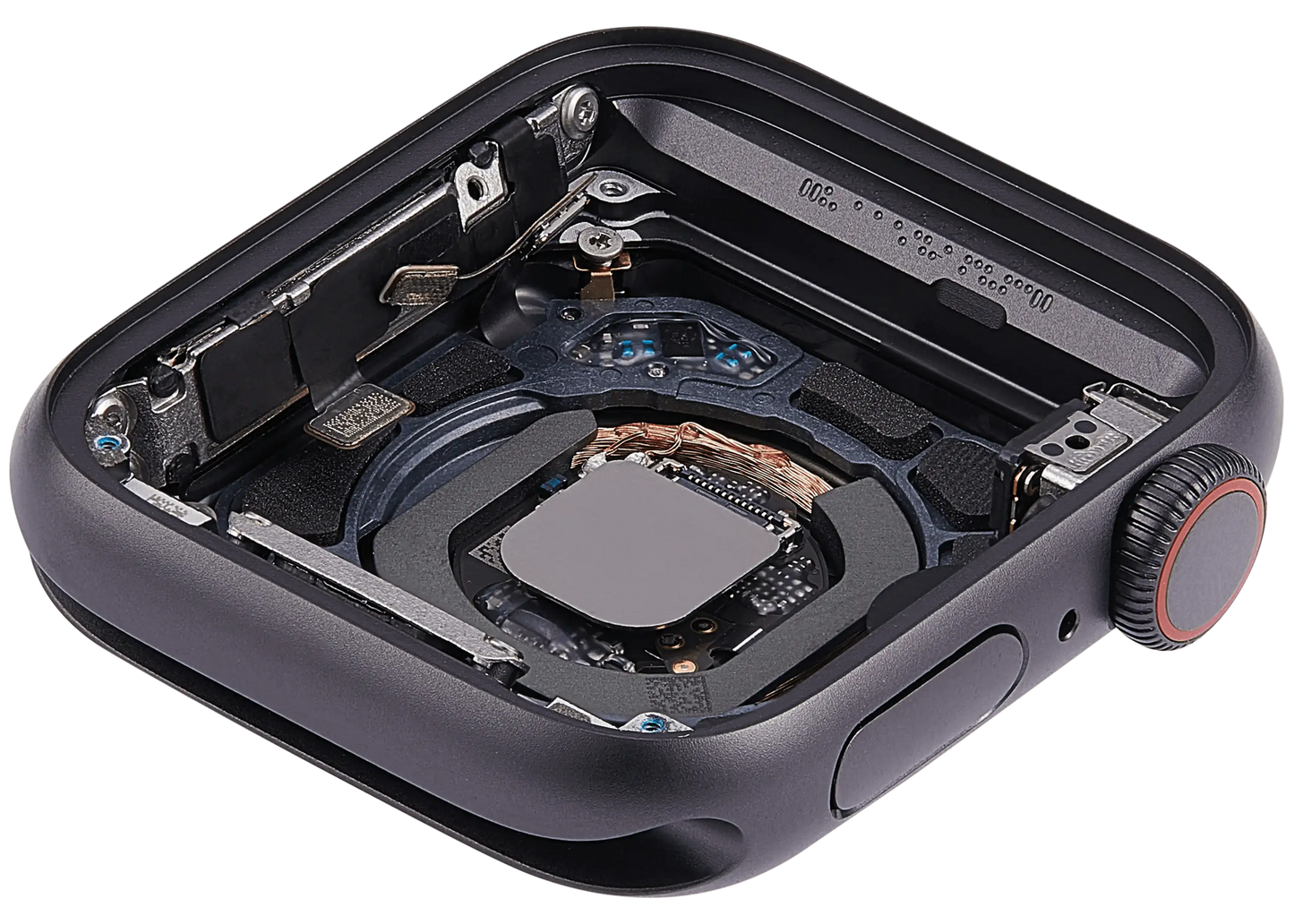 Housing Assembly Compatible For Watch Series SE 1st (40MM) (Used OEM Pull: Grade A) (Cellular Version) (Aluminum / Space Black)