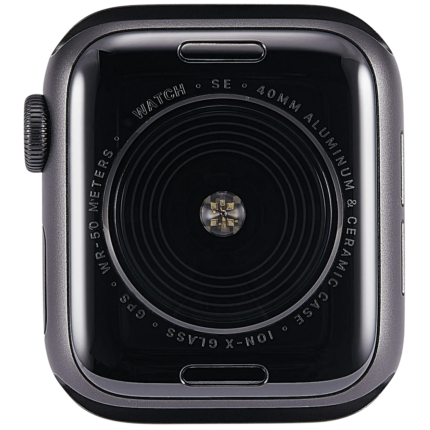 Housing Assembly Compatible For Watch Series SE 1st (40MM) (Used OEM Pull: Grade A) (GPS Version) (Aluminum / Space Black)