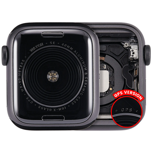 Housing Assembly Compatible For Watch Series SE 1st (40MM) (Used OEM Pull: Grade A) (GPS Version) (Aluminum / Space Black)