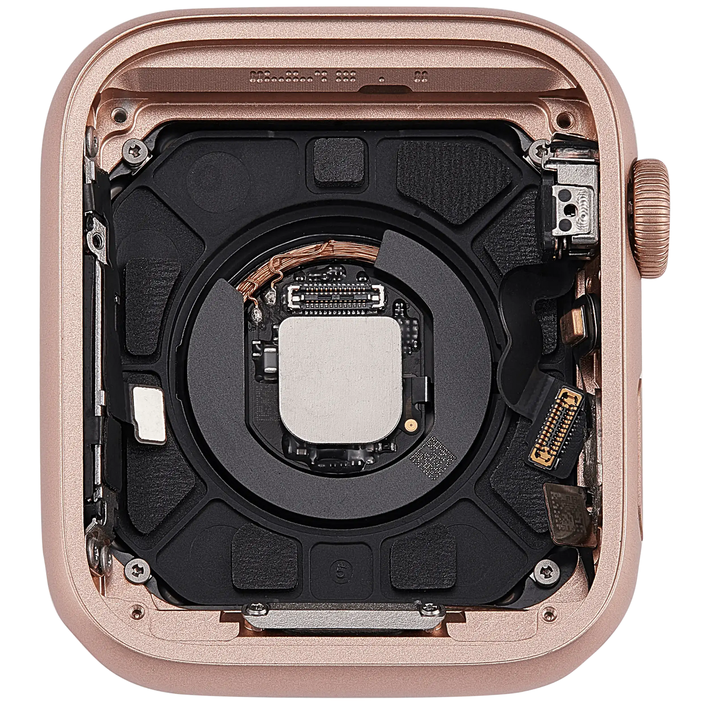 Housing Assembly Compatible For Watch Series SE 1st (44MM) (Used OEM Pull: Grade A) (GPS Version) (Aluminum / Gold)