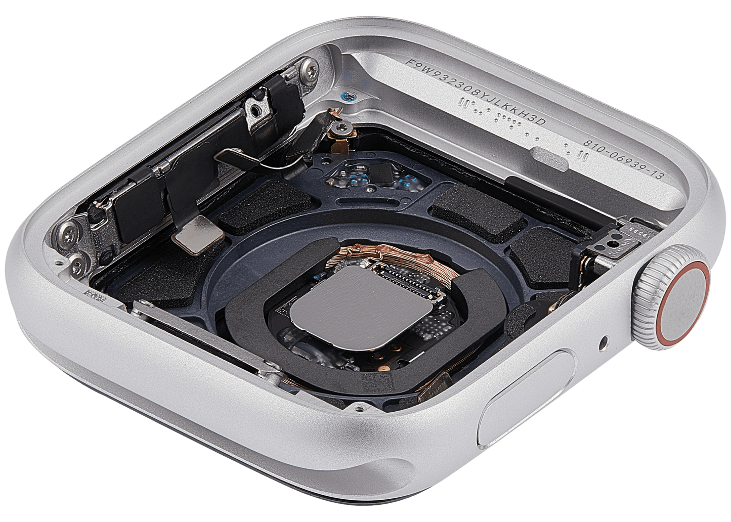 Housing Assembly Compatible For Watch Series SE 1st (44MM) (Used OEM Pull: Grade A) (Cellular Version) (Aluminum / Silver)