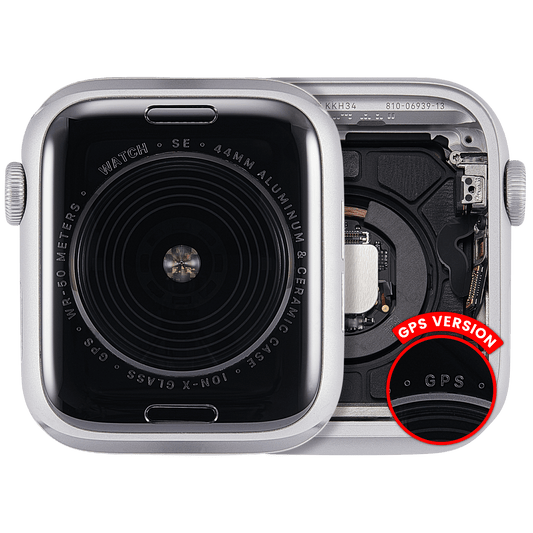 Housing Assembly Compatible For Watch Series SE 1st (44MM) (Used OEM Pull: Grade A) (GPS Version) (Aluminum / Silver)