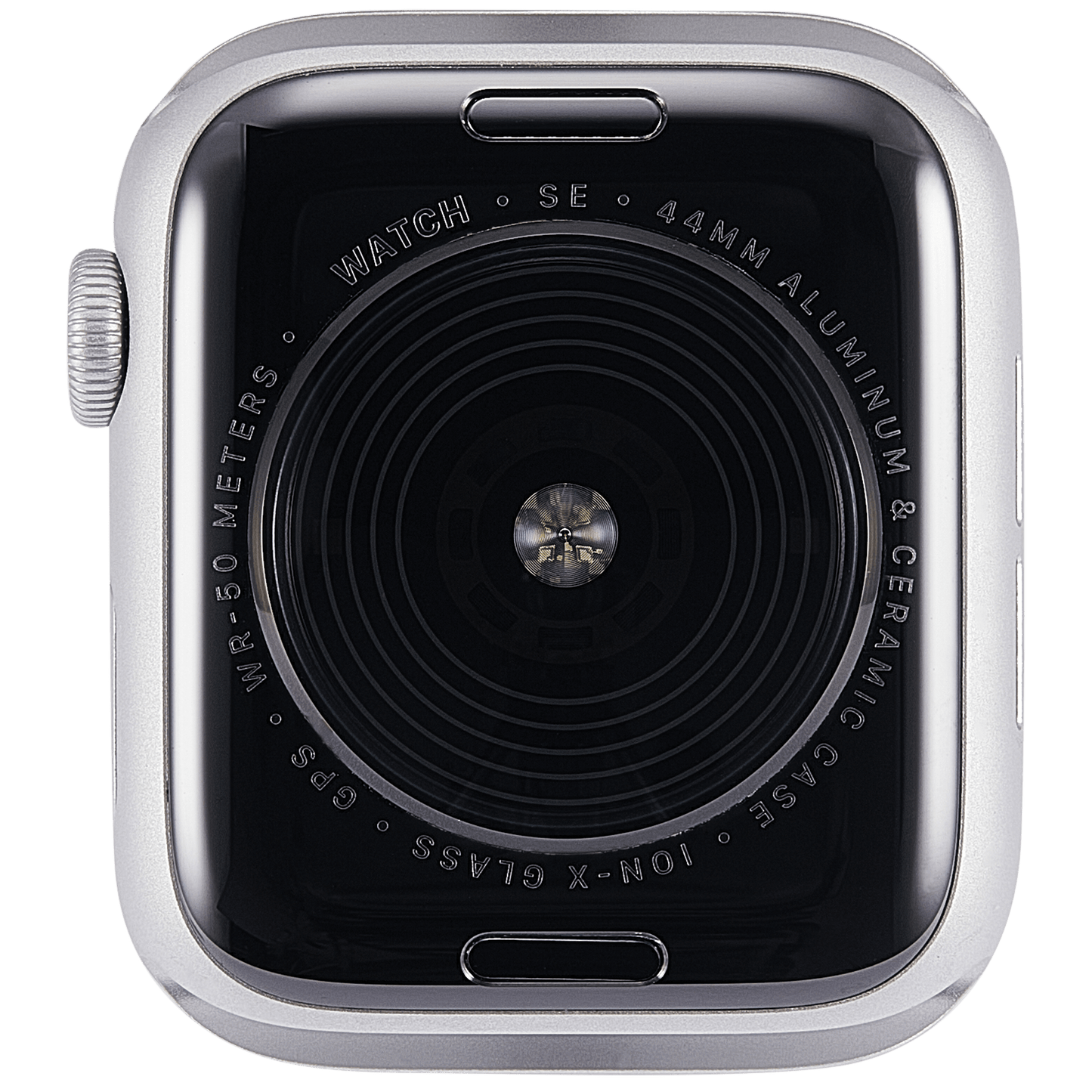 Housing Assembly Compatible For Watch Series SE 1st (44MM) (Used OEM Pull: Grade A) (GPS Version) (Aluminum / Silver)