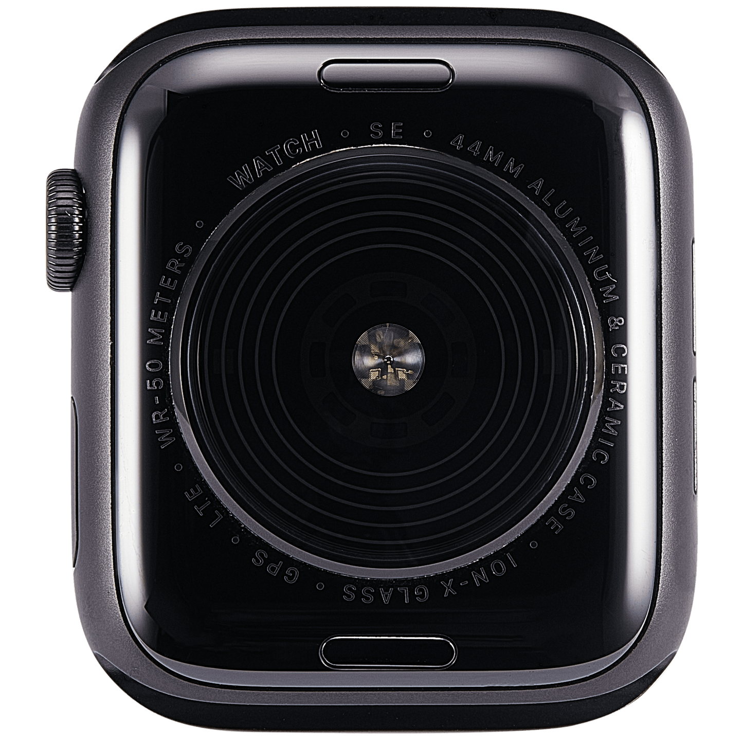 Housing Assembly Compatible For Watch Series SE 1st (44MM) (Used OEM Pull: Grade A) (Cellular Version) (Aluminum / Space Black)