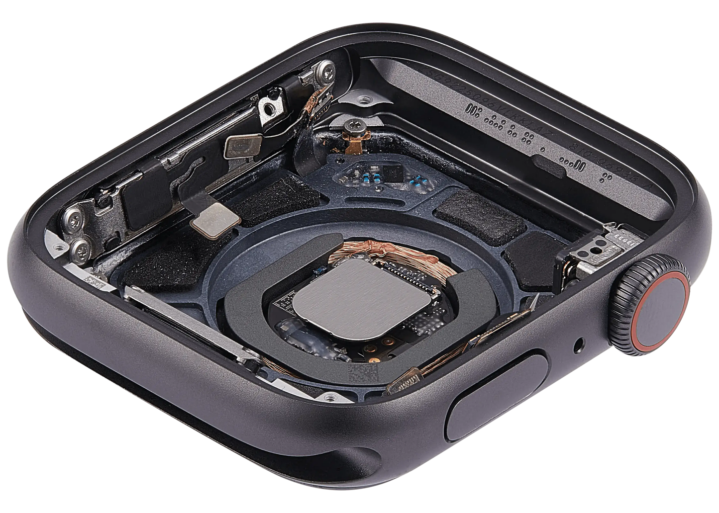 Housing Assembly Compatible For Watch Series SE 1st (44MM) (Used OEM Pull: Grade A) (Cellular Version) (Aluminum / Space Black)