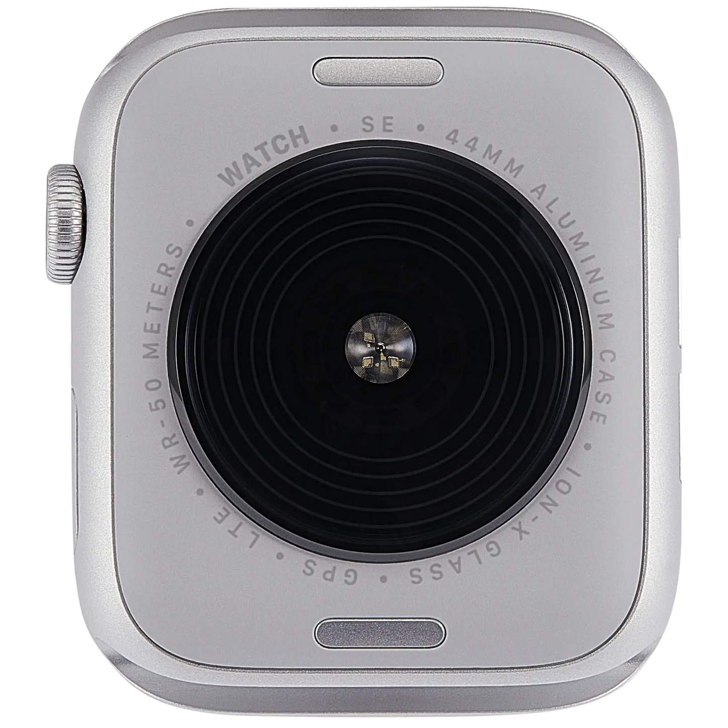 Housing Assembly Compatible For Watch Series SE 2nd (44MM) (Used OEM Pull: Grade A) (Cellular Version) (Aluminum / Silver)