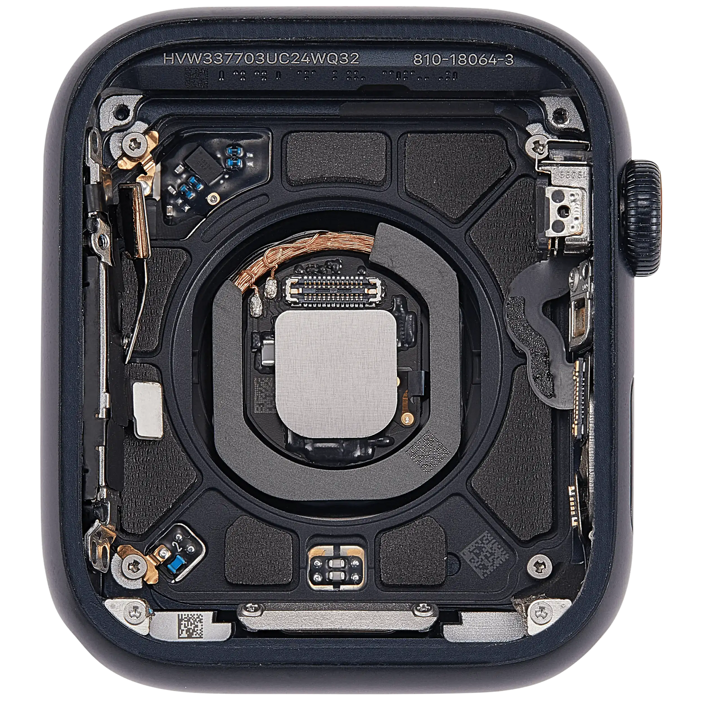 Housing Assembly Compatible For Watch Series SE 2nd (44MM) (Used OEM Pull: Grade A) (Cellular Version) (Aluminum / Midnight)