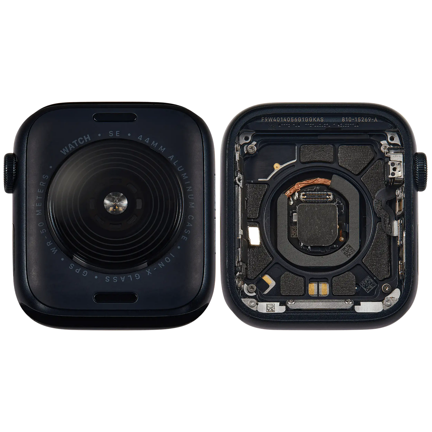 Housing Assembly Compatible For Watch Series SE 2nd (44MM) (Used OEM Pull: Grade A) (GPS Version) (Aluminum / Midnight)
