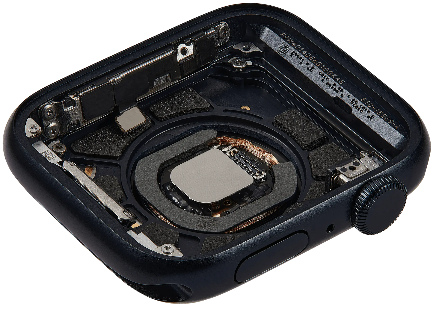 Housing Assembly Compatible For Watch Series SE 2nd (44MM) (Used OEM Pull: Grade A) (GPS Version) (Aluminum / Midnight)