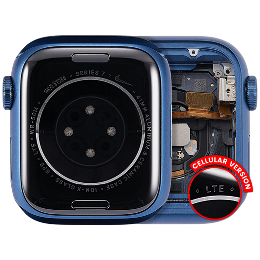 Housing Assembly Compatible For Watch Series 7 (41MM) (Used OEM Pull: Grade A) (Cellular Version) (Aluminum / Blue)