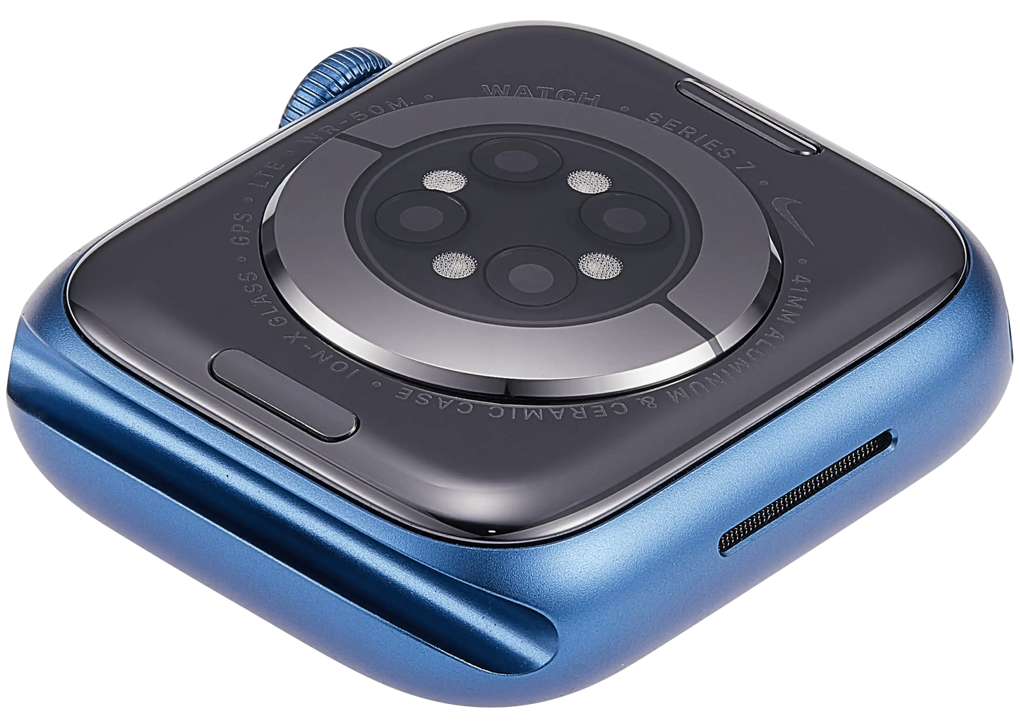Housing Assembly Compatible For Watch Series 7 (41MM) (Used OEM Pull: Grade A) (Cellular Version) (Aluminum / Blue)