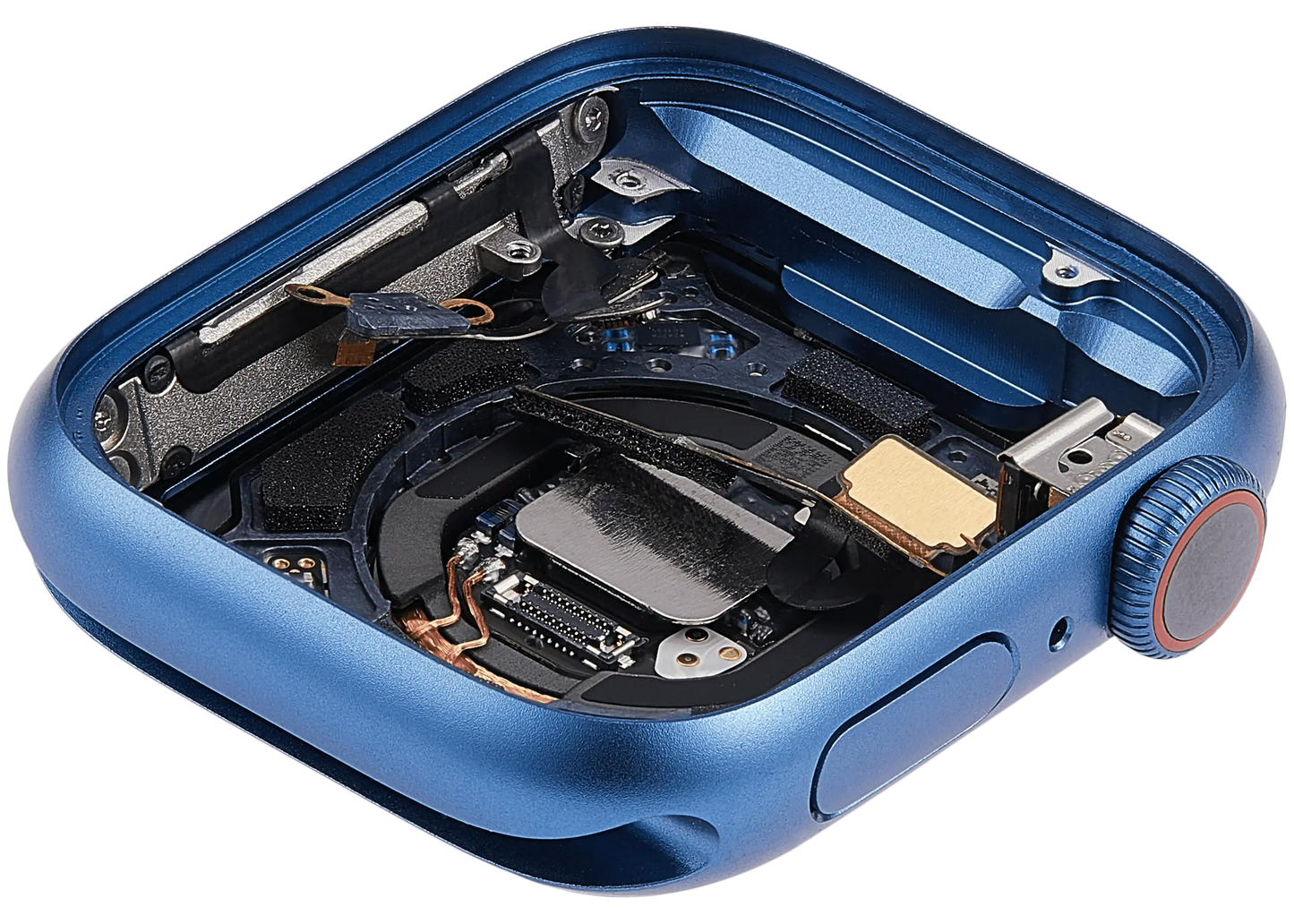 Housing Assembly Compatible For Watch Series 7 (41MM) (Used OEM Pull: Grade A) (Cellular Version) (Aluminum / Blue)