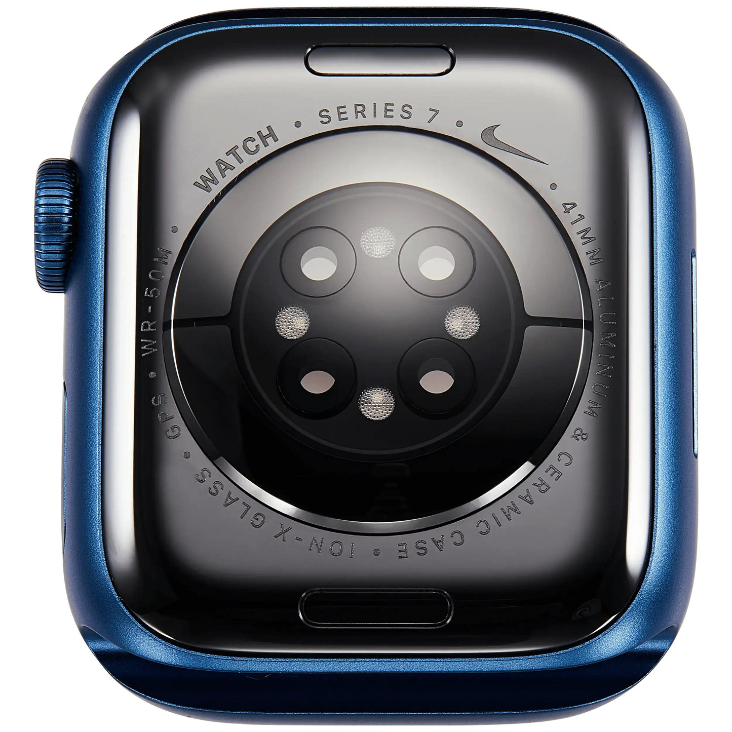 Housing Assembly Compatible For Watch Series 7 (41MM) (Used OEM Pull: Grade A) (GPS Version) (Aluminum / Blue)