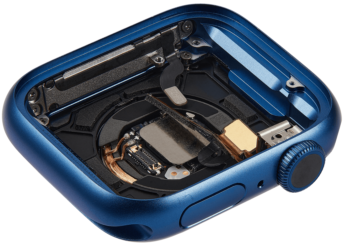 Housing Assembly Compatible For Watch Series 7 (41MM) (Used OEM Pull: Grade A) (GPS Version) (Aluminum / Blue)