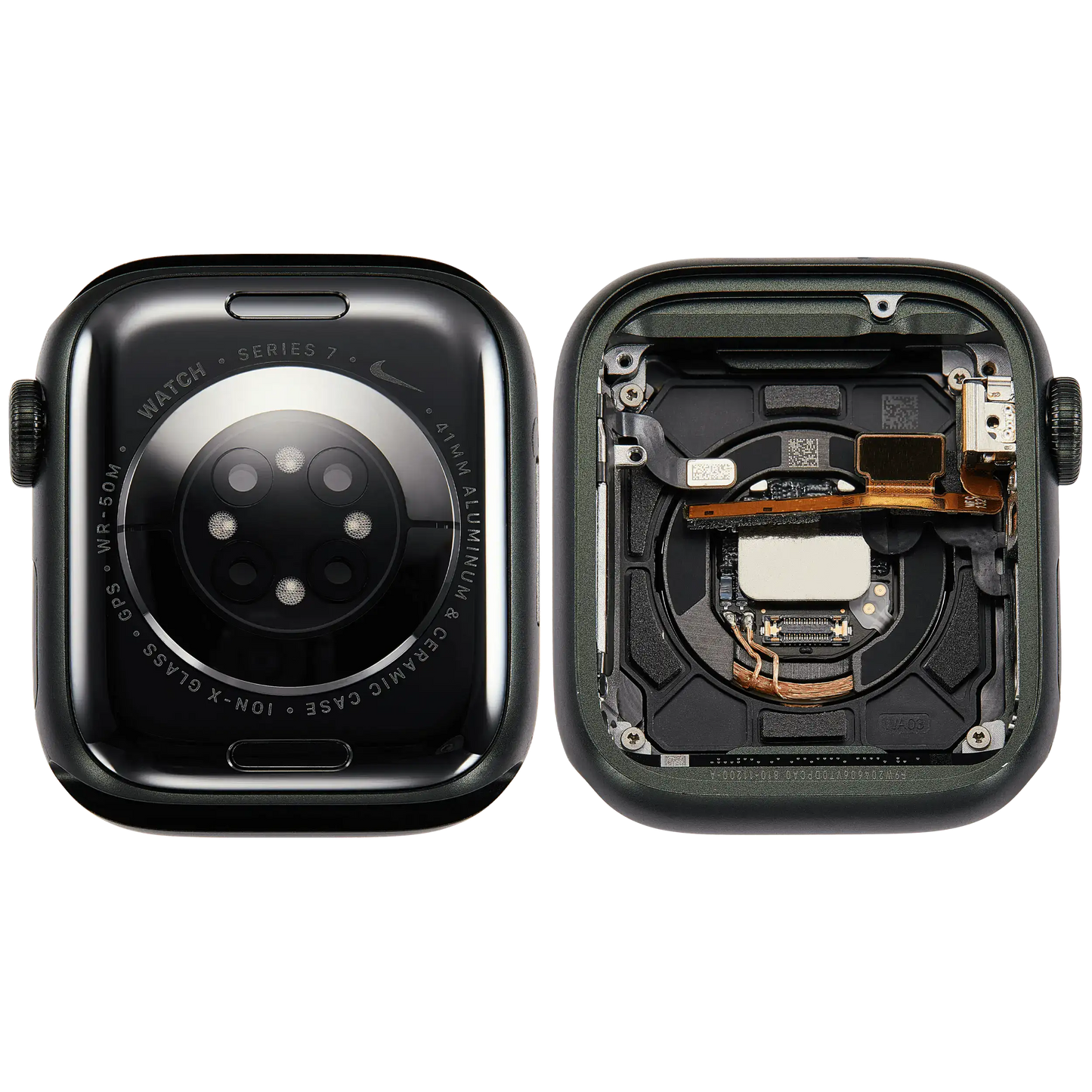 Housing Assembly Compatible For Watch Series 7 (41MM) (Used OEM Pull: Grade A) (GPS Version) (Aluminum / Green)