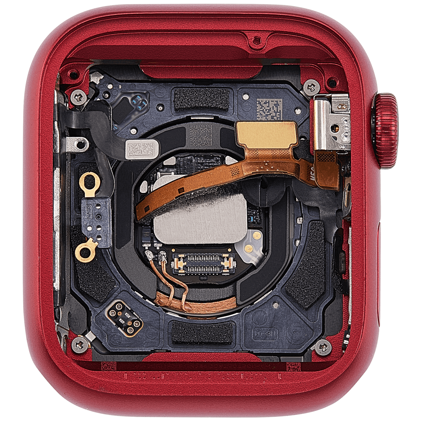 Housing Assembly Compatible For Watch Series 7 (41MM) (Used OEM Pull: Grade A) (Cellular Version) (Aluminum / Red)