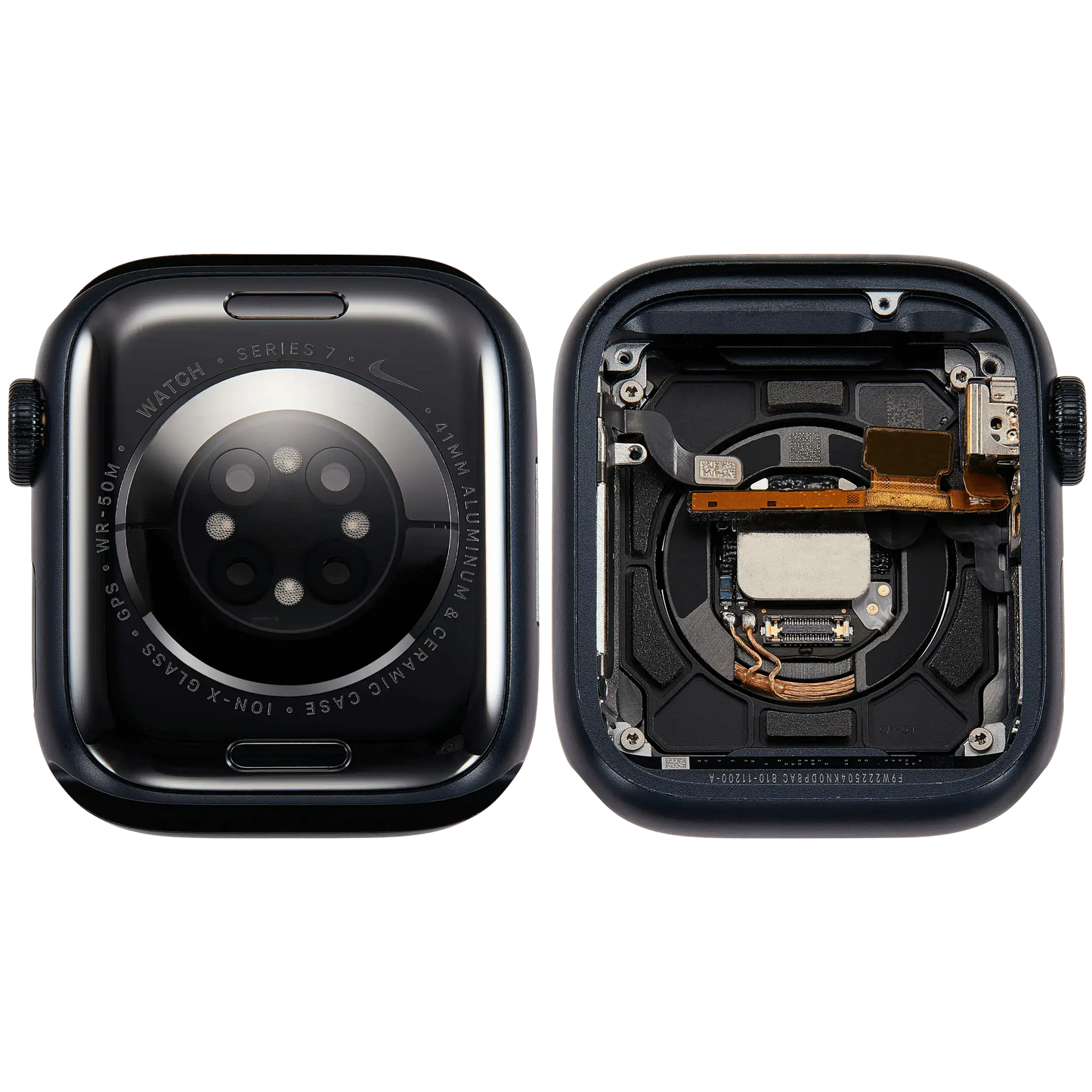 Housing Assembly Compatible For Watch Series 7 (41MM) (Used OEM Pull: Grade A) (GPS Version) (Aluminum / Space Black)