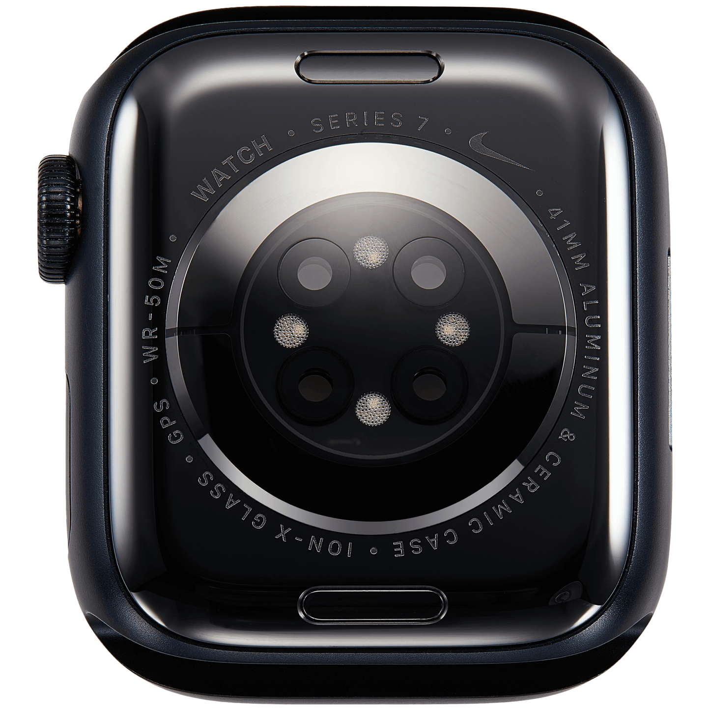 Housing Assembly Compatible For Watch Series 7 (41MM) (Used OEM Pull: Grade A) (GPS Version) (Aluminum / Space Black)
