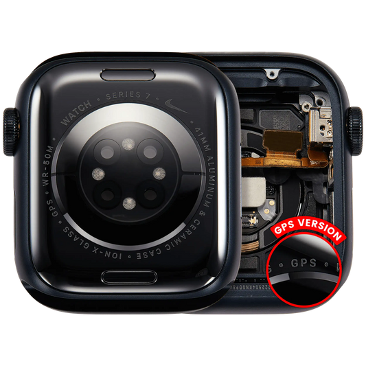 Housing Assembly Compatible For Watch Series 7 (41MM) (Used OEM Pull: Grade A) (GPS Version) (Aluminum / Space Black)