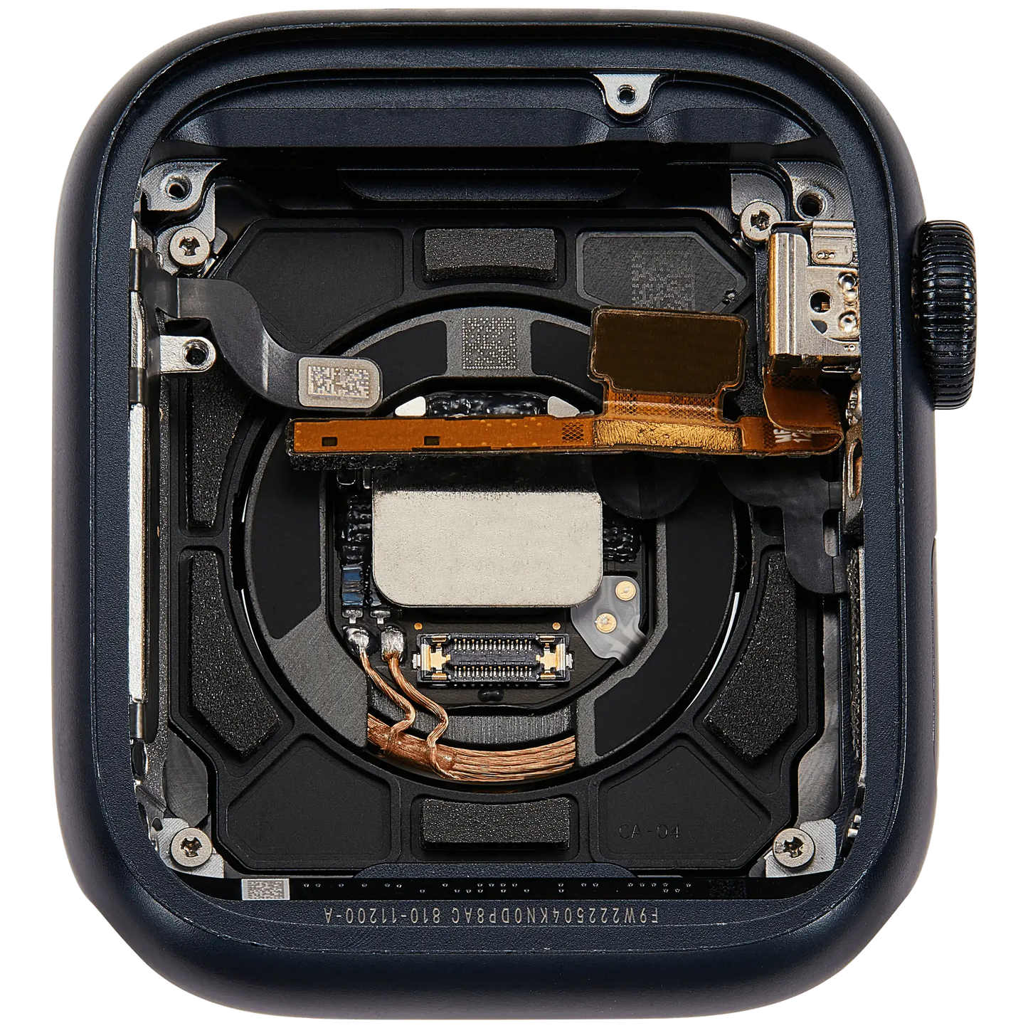 Housing Assembly Compatible For Watch Series 7 (41MM) (Used OEM Pull: Grade A) (GPS Version) (Aluminum / Space Black)