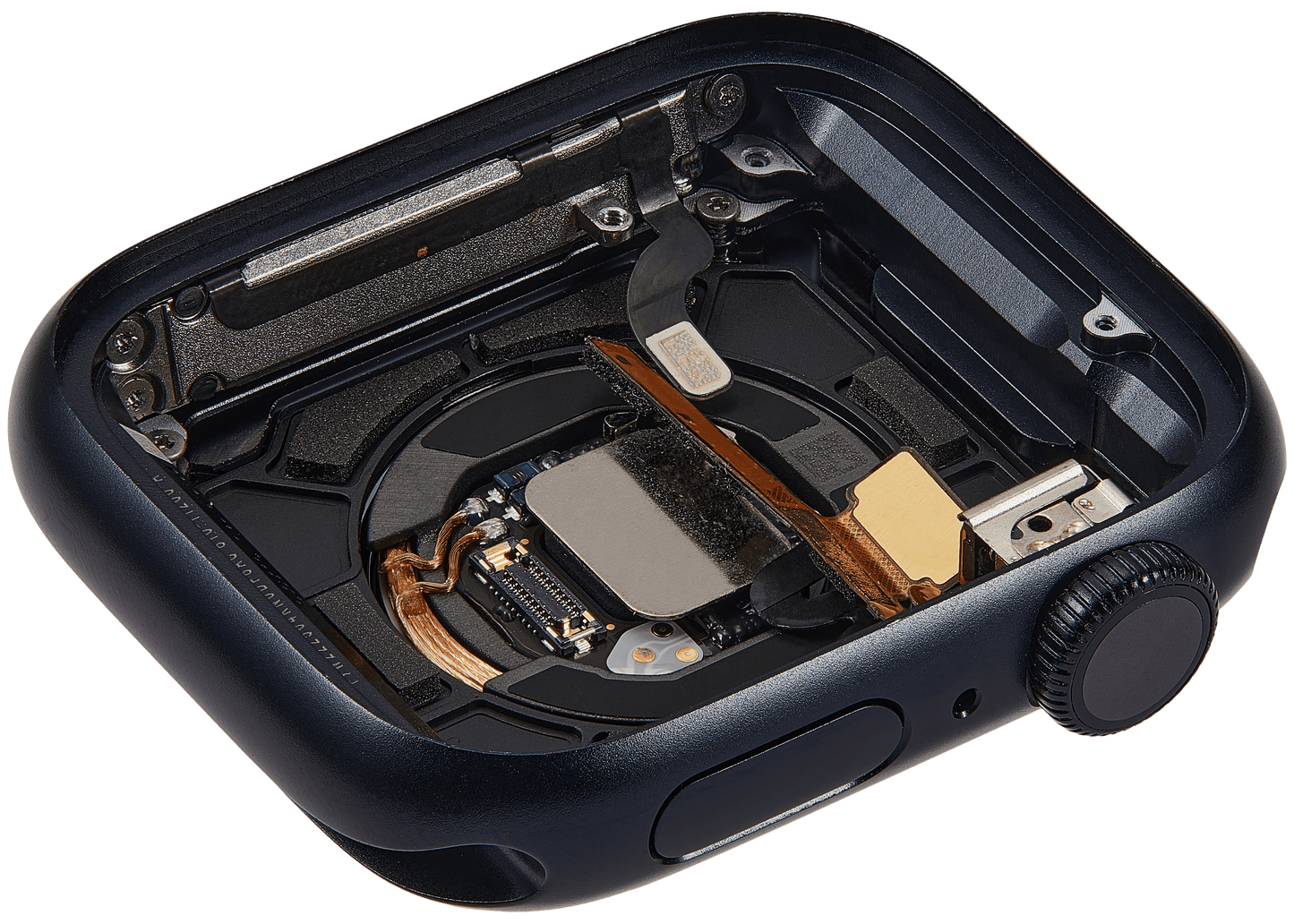 Housing Assembly Compatible For Watch Series 7 (41MM) (Used OEM Pull: Grade A) (GPS Version) (Aluminum / Space Black)