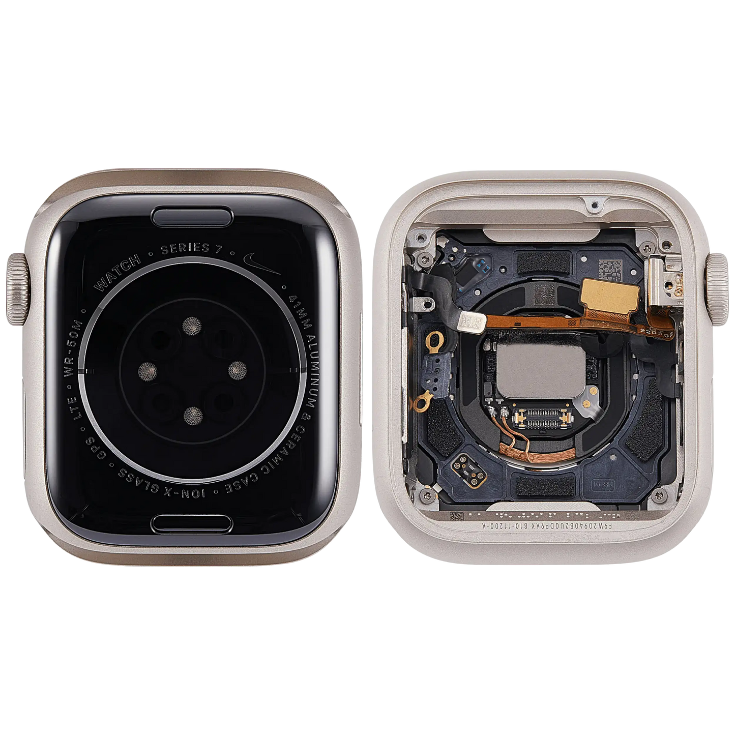 Housing Assembly Compatible For Watch Series 7 (41MM) (Used OEM Pull: Grade A) (Cellular Version) (Aluminum / Starlight)