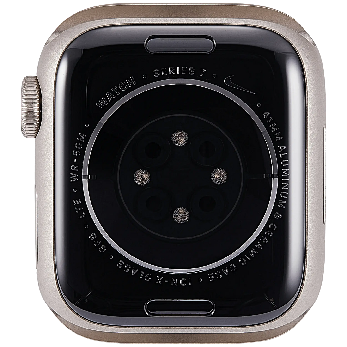 Housing Assembly Compatible For Watch Series 7 (41MM) (Used OEM Pull: Grade A) (Cellular Version) (Aluminum / Starlight)