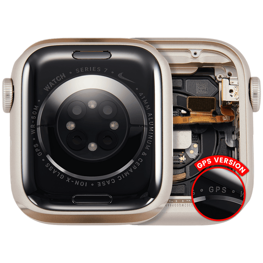 Housing Assembly Compatible For Watch Series 7 (41MM) (Used OEM Pull: Grade A) (GPS Version) (Aluminum / Starlight)