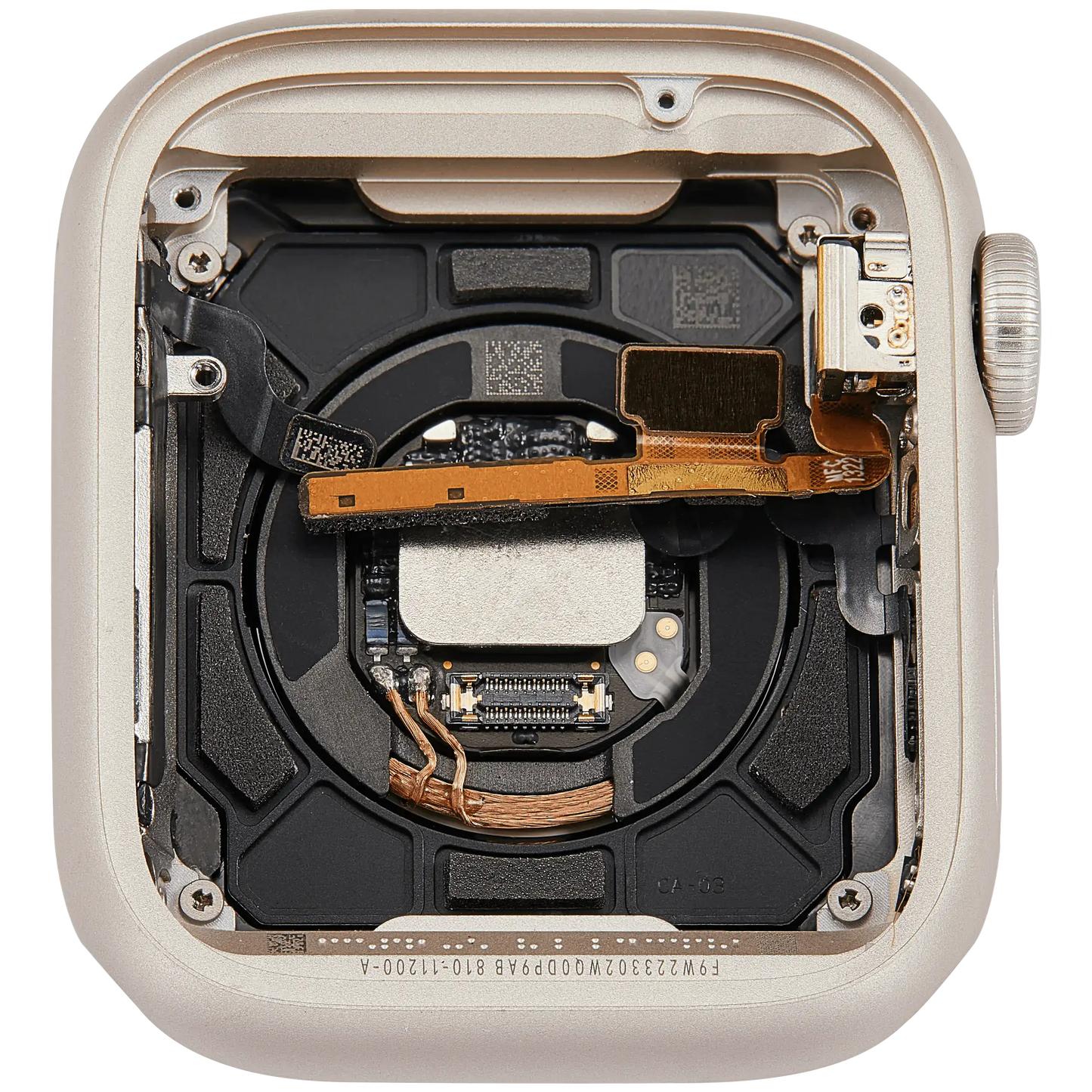Housing Assembly Compatible For Watch Series 7 (41MM) (Used OEM Pull: Grade A) (GPS Version) (Aluminum / Starlight)