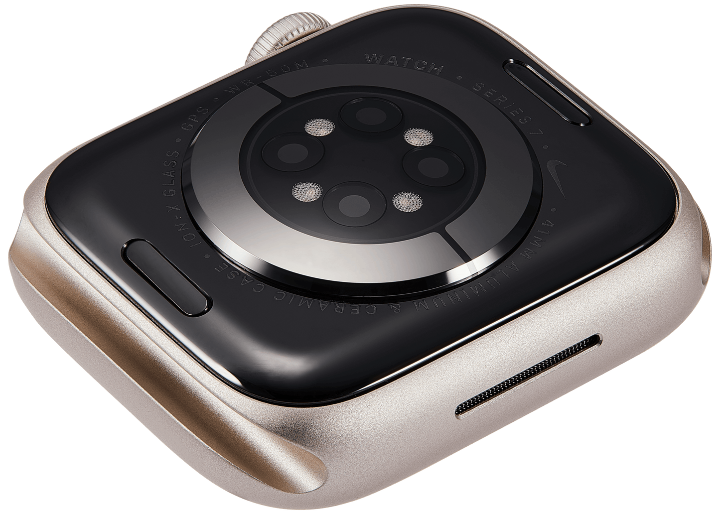 Housing Assembly Compatible For Watch Series 7 (41MM) (Used OEM Pull: Grade A) (GPS Version) (Aluminum / Starlight)