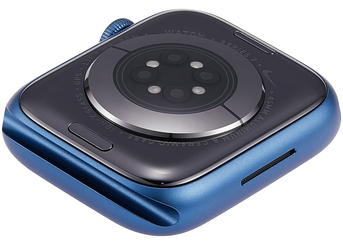 Housing Assembly Compatible For Watch Series 7 (45MM) (Used OEM Pull: Grade A) (Cellular Version) (Aluminum / Blue)