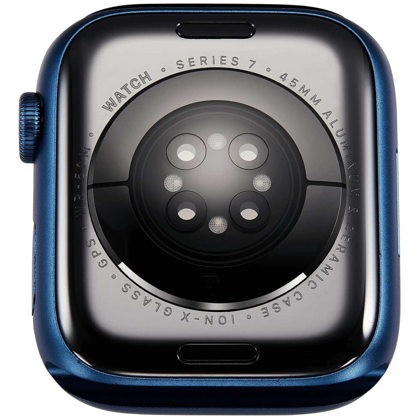 Housing Assembly Compatible For Watch Series 7 (45MM) (Used OEM Pull: Grade A) (GPS Version) (Aluminum / Blue)