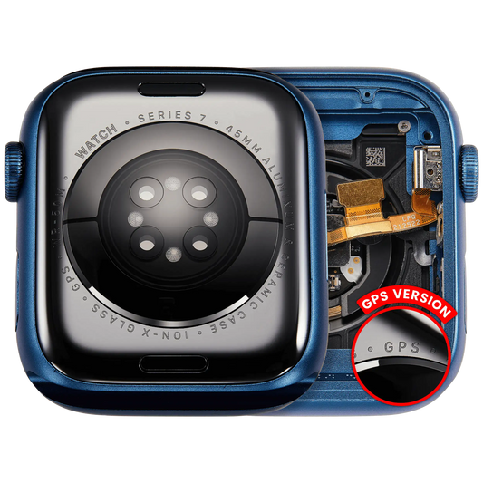Housing Assembly Compatible For Watch Series 7 (45MM) (Used OEM Pull: Grade A) (GPS Version) (Aluminum / Blue)